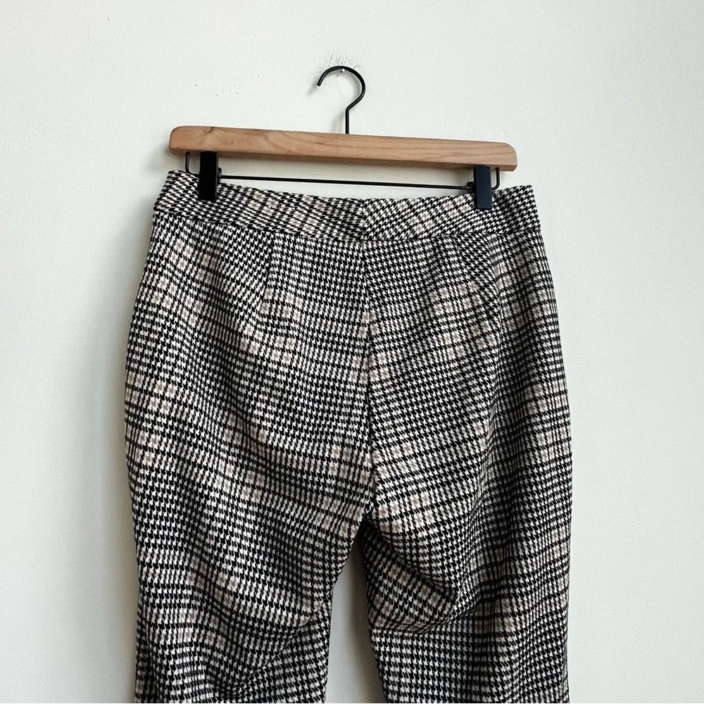 J. McLaughlin Pants Womens Size 4 Houndstooth Plaid Academia Preppy Old Money